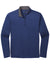 Port Authority K584 Mens Silk Touch Performance Moisture Wicking 1/4 Zip Sweatshirt Royal Blue/Steel Grey Flat Front