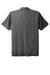 Port Authority K585 Mens Shadow Stripe Moisture Wicking Short Sleeve Polo Shirt Deep Black Flat Back