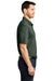 Port Authority K585 Mens Shadow Stripe Moisture Wicking Short Sleeve Polo Shirt Deep Forest Green Model Side