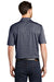 Port Authority K585 Mens Shadow Stripe Moisture Wicking Short Sleeve Polo Shirt River Navy Blue Model Back