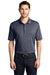 Port Authority K585 Mens Shadow Stripe Moisture Wicking Short Sleeve Polo Shirt River Navy Blue Model Front