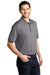 Port Authority K585 Mens Shadow Stripe Moisture Wicking Short Sleeve Polo Shirt Shadow Grey Model 3q