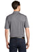 Port Authority K585 Mens Shadow Stripe Moisture Wicking Short Sleeve Polo Shirt Shadow Grey Model Back