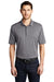 Port Authority K585 Mens Shadow Stripe Moisture Wicking Short Sleeve Polo Shirt Shadow Grey Model Front