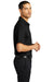 Port Authority K587 Mens Eclipse Moisture Wicking Short Sleeve Polo Shirt Deep Black Model Side