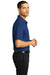 Port Authority K587 Mens Eclipse Moisture Wicking Short Sleeve Polo Shirt Estate Blue Model Side