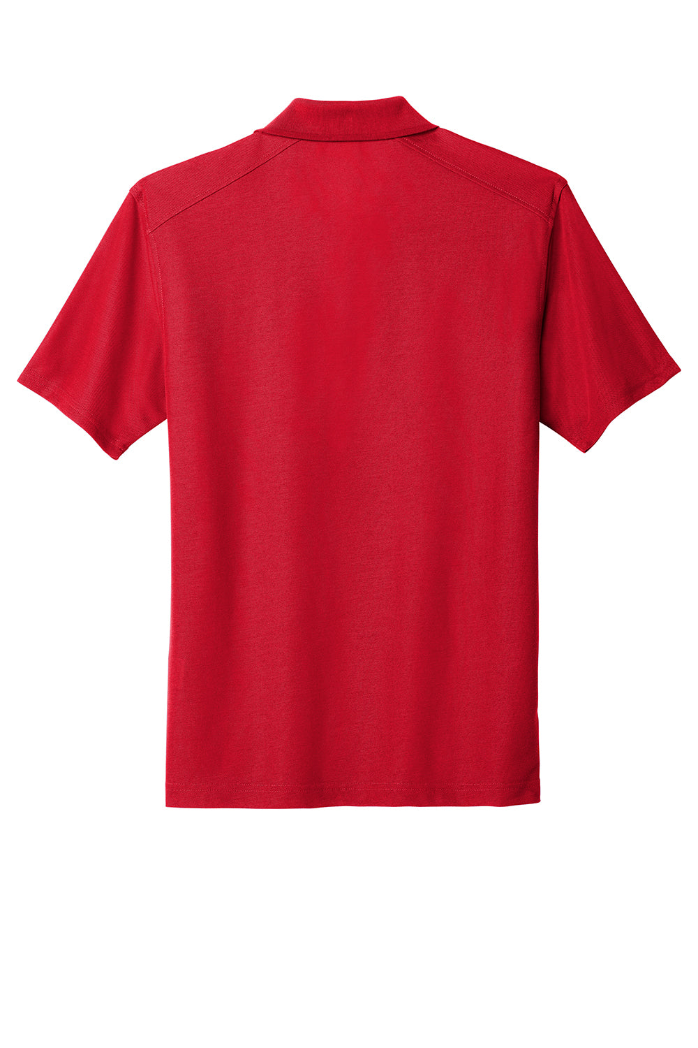 Port Authority K600 Mens EZPerformance Moisture Wicking Short Sleeve Polo Shirt Apple Red Flat Back