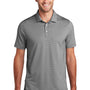 Port Authority Mens Gingham Moisture Wicking Short Sleeve Polo Shirt - Black/White