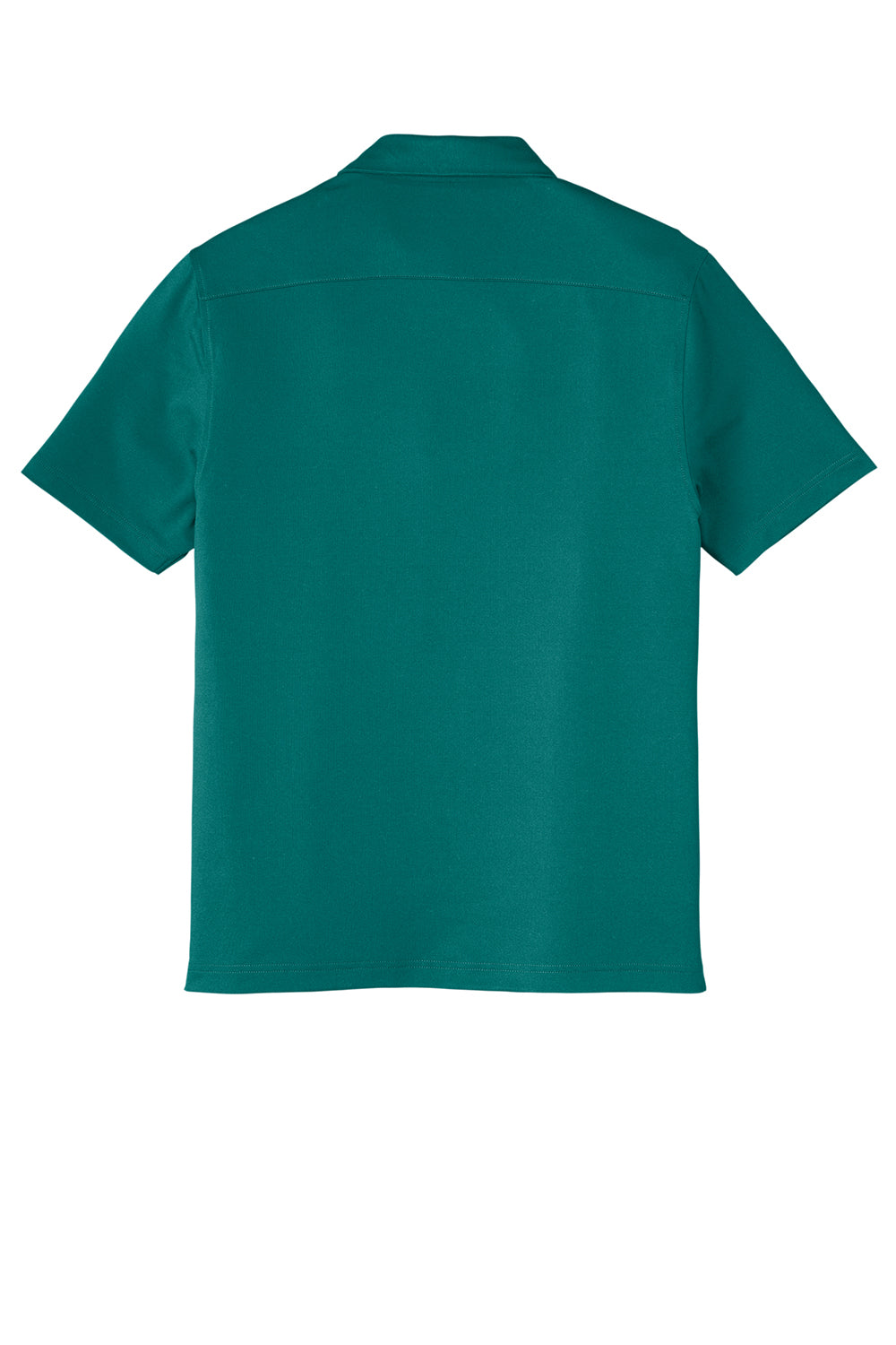 Port Authority K682 Mens City Moisture Wicking Short Sleeve Polo Shirt Dark Teal Green Flat Back