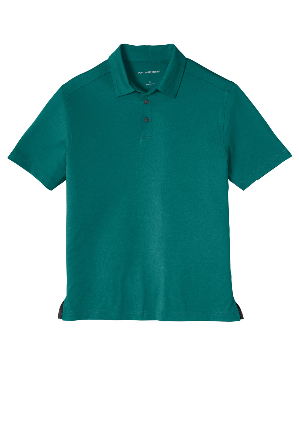 Port Authority K682 Mens City Moisture Wicking Short Sleeve Polo Shirt Dark Teal Green Flat Front