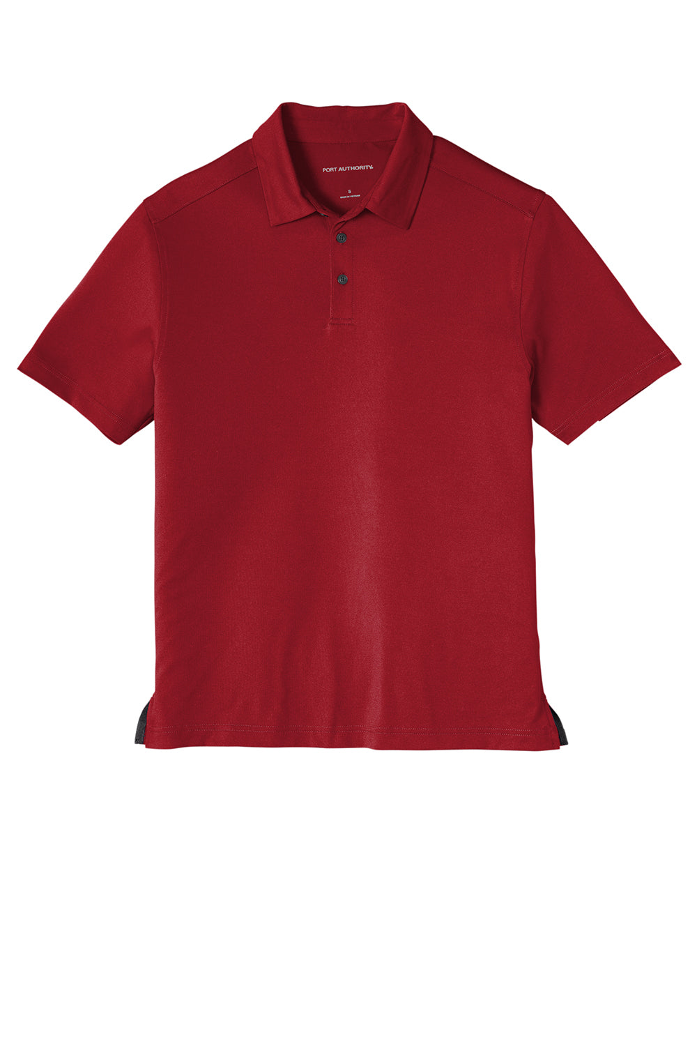 Port Authority K682 Mens City Moisture Wicking Short Sleeve Polo Shirt Garnet Red Flat Front