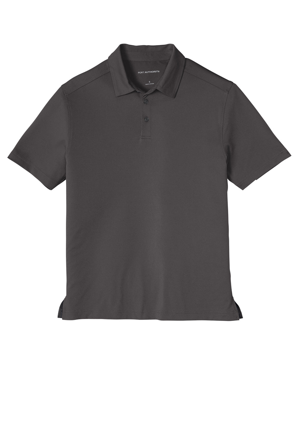 Port Authority K682 Mens City Moisture Wicking Short Sleeve Polo Shirt Graphite Grey Flat Front