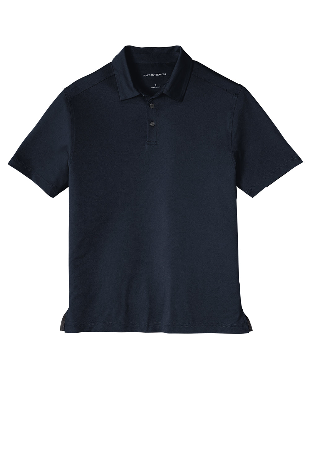 Port Authority K682 Mens City Moisture Wicking Short Sleeve Polo Shirt River Navy Blue Flat Front