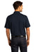 Port Authority K682 Mens City Moisture Wicking Short Sleeve Polo Shirt River Navy Blue Model Back