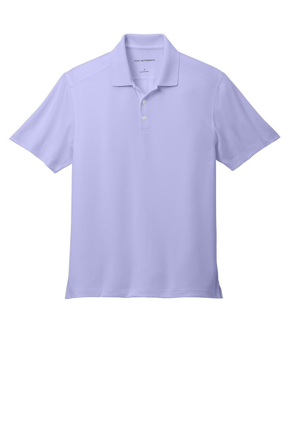 Port Authority K683 Mens City Stretch Flat Knit Short Sleeve Polo Shirt Bright Lavender Purple Flat Front