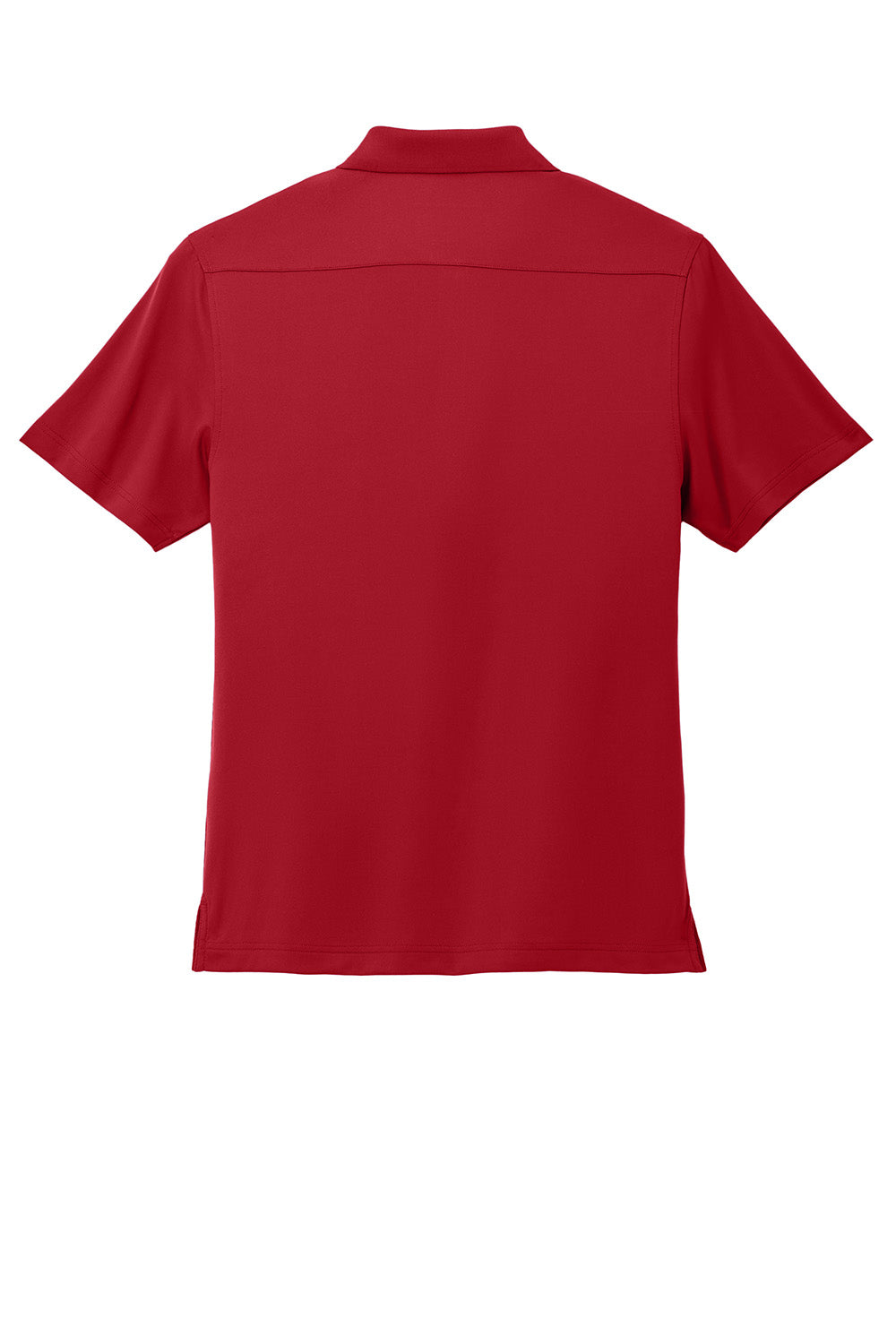 Port Authority K683 Mens City Stretch Flat Knit Short Sleeve Polo Shirt Engine Red Flat Back