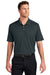 Port Authority K683 Mens City Stretch Flat Knit Short Sleeve Polo Shirt Graphite Grey Model Front