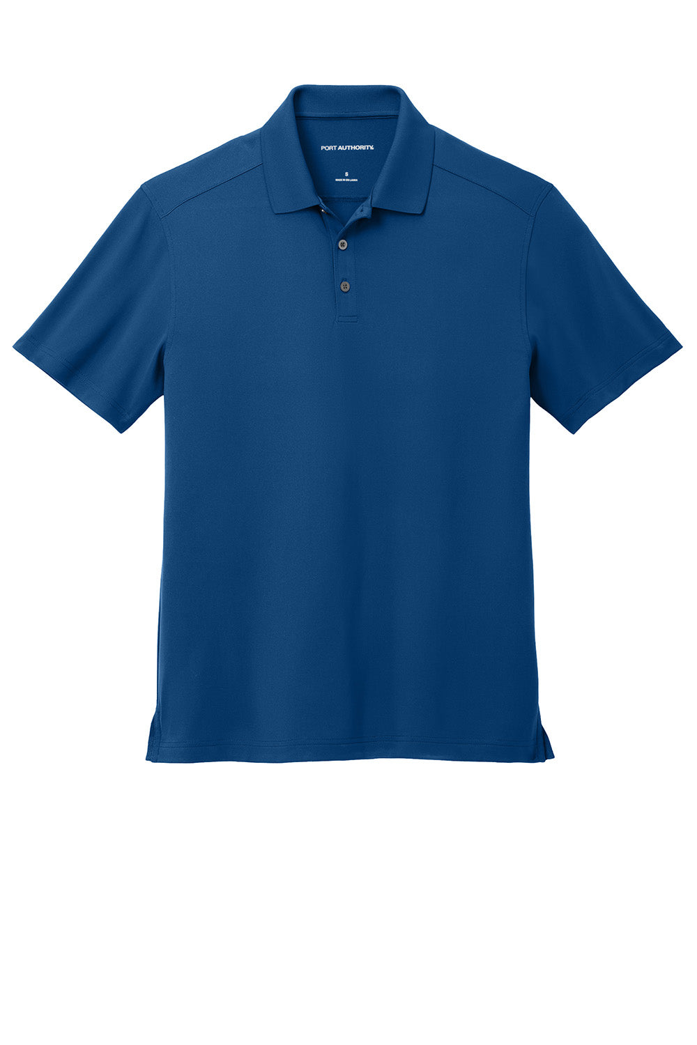 Port Authority K683 Mens City Stretch Flat Knit Short Sleeve Polo Shirt True Blue Flat Front