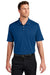 Port Authority K683 Mens City Stretch Flat Knit Short Sleeve Polo Shirt True Blue Model Front