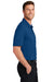 Port Authority K683 Mens City Stretch Flat Knit Short Sleeve Polo Shirt True Blue Model Side