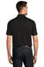 Port Authority K750 Mens Moisture Wicking Short Sleeve Polo Shirt Black Model Back