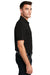 Port Authority K750 Mens Moisture Wicking Short Sleeve Polo Shirt Black Model Side