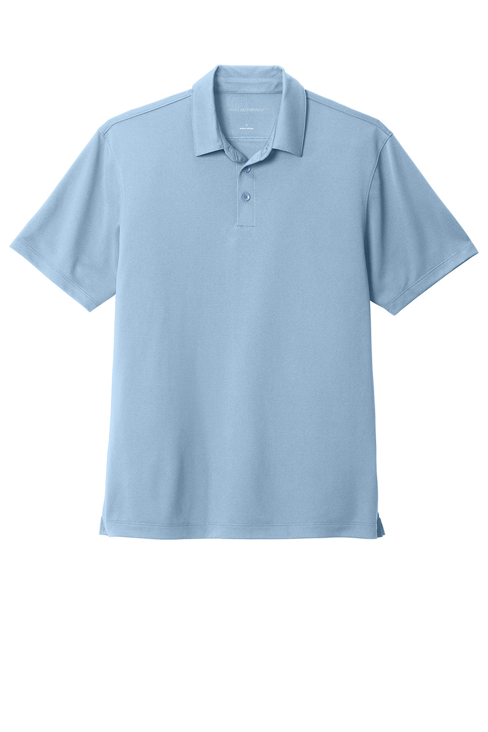 Port Authority K750 Mens Moisture Wicking Short Sleeve Polo Shirt Cloud Blue Flat Front