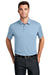 Port Authority K750 Mens Moisture Wicking Short Sleeve Polo Shirt Cloud Blue Model Front