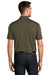 Port Authority K750 Mens Moisture Wicking Short Sleeve Polo Shirt Deep Olive Green Model Back