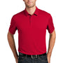 Port Authority Mens Moisture Wicking Short Sleeve Polo Shirt - Rich Red