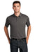 Port Authority K750 Mens Moisture Wicking Short Sleeve Polo Shirt Sterling Grey Model Front