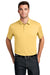 Port Authority K750 Mens Moisture Wicking Short Sleeve Polo Shirt Sunbeam Yellow Model Front