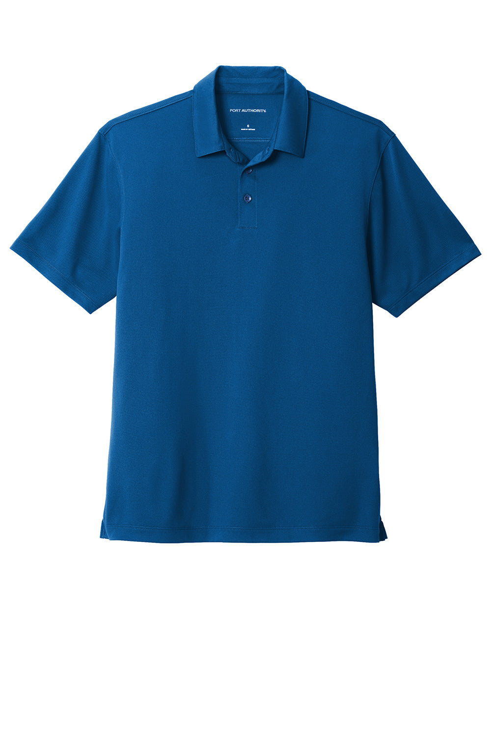 Port Authority K750 Mens Moisture Wicking Short Sleeve Polo Shirt True Blue Flat Front