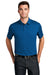 Port Authority K750 Mens Moisture Wicking Short Sleeve Polo Shirt True Blue Model Front