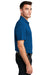 Port Authority K750 Mens Moisture Wicking Short Sleeve Polo Shirt True Blue Model Side