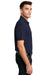 Port Authority K750 Mens Moisture Wicking Short Sleeve Polo Shirt True Navy Blue Model Side