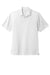 Port Authority K750 Mens Moisture Wicking Short Sleeve Polo Shirt White Flat Front