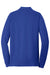 Port Authority K8000LS Mens Wrinkle Resistant Long Sleeve Polo Shirt True Royal Blue Flat Back