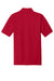 Port Authority K8000/TK8000 Mens Wrinkle Resistant Short Sleeve Polo Shirt Apple Red Flat Back