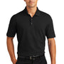 Port Authority Mens Wrinkle Resistant Short Sleeve Polo Shirt - Black