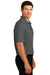 Port Authority K8000/TK8000 Mens Wrinkle Resistant Short Sleeve Polo Shirt Heather Charcoal Grey Model Side