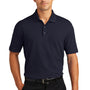 Port Authority Mens Wrinkle Resistant Short Sleeve Polo Shirt - Navy Blue