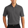 Port Authority Mens Wrinkle Resistant Short Sleeve Polo Shirt - Sterling Grey