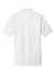 Port Authority K8000/TK8000 Mens Wrinkle Resistant Short Sleeve Polo Shirt White Flat Back