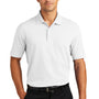 Port Authority Mens Wrinkle Resistant Short Sleeve Polo Shirt - White