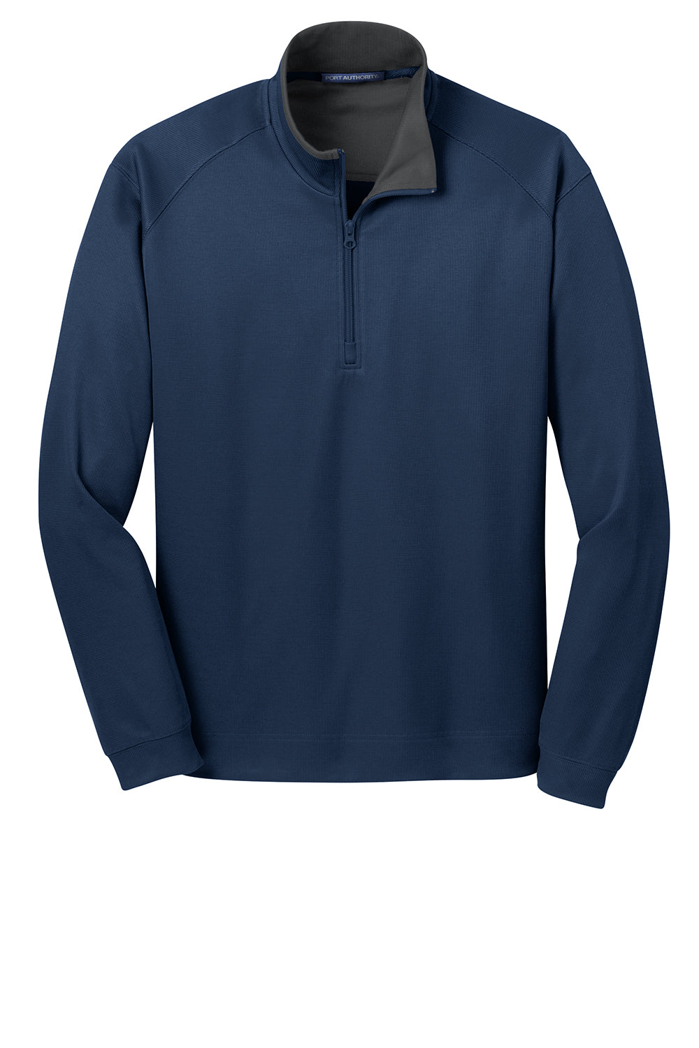 Port Authority K805 Mens 1/4 Zip Jacket Regatta Blue Flat Front