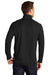 Port Authority K806 Mens Moisture Wicking 1/4 Zip Sweatshirt Black Model Back