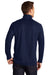 Port Authority K806 Mens Moisture Wicking 1/4 Zip Sweatshirt True Navy Blue Model Back