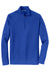 Port Authority K806 Mens Moisture Wicking 1/4 Zip Sweatshirt True Royal Blue Flat Front