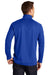 Port Authority K806 Mens Moisture Wicking 1/4 Zip Sweatshirt True Royal Blue Model Back